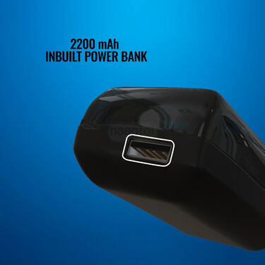 Wireless Bluetooth Earpod With Charging Chase Torch & Inbuilt Powerbank + FREE 3 In 1 Charging Cable (TWS62)