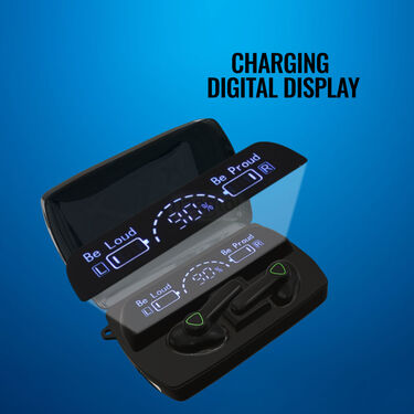 Wireless Bluetooth Earpod With Charging Chase Torch & Inbuilt Powerbank + FREE 3 In 1 Charging Cable (TWS62)