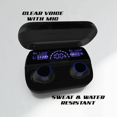 Wireless Earpods with Charging Inbuilt Power Bank M10 with Free 4 in 1 USB Charger Cable (TWS68)