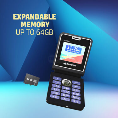 Micromax Dual Sim Big Screen Flip Mobile  (PMH2)